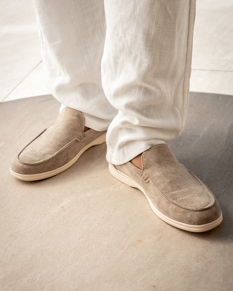 Men's Old Money Suede Loafers, alternate angle 1