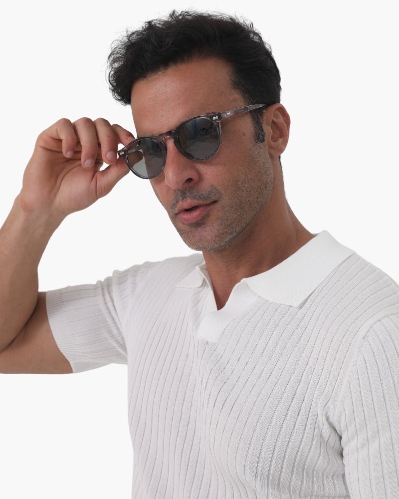 Men's Old Money Polarised Sunglasses, alternate angle 2