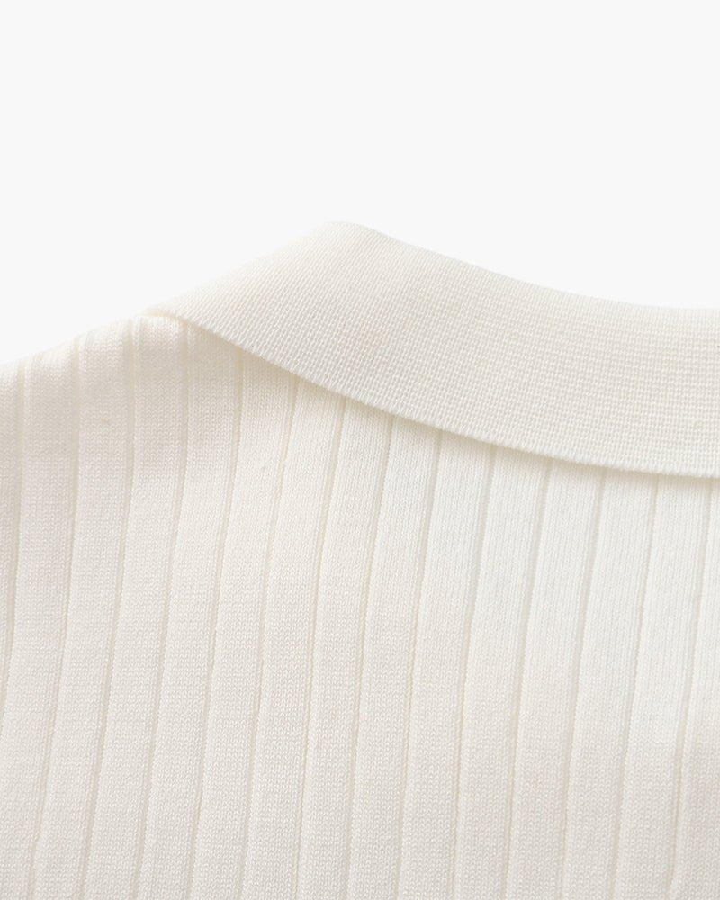 Men's Premium Ribbed Knit Polo Shirt – view 34