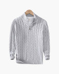 Verbier Men's Cotton Half-Zip Jumper photographed for Eaton Row Co.