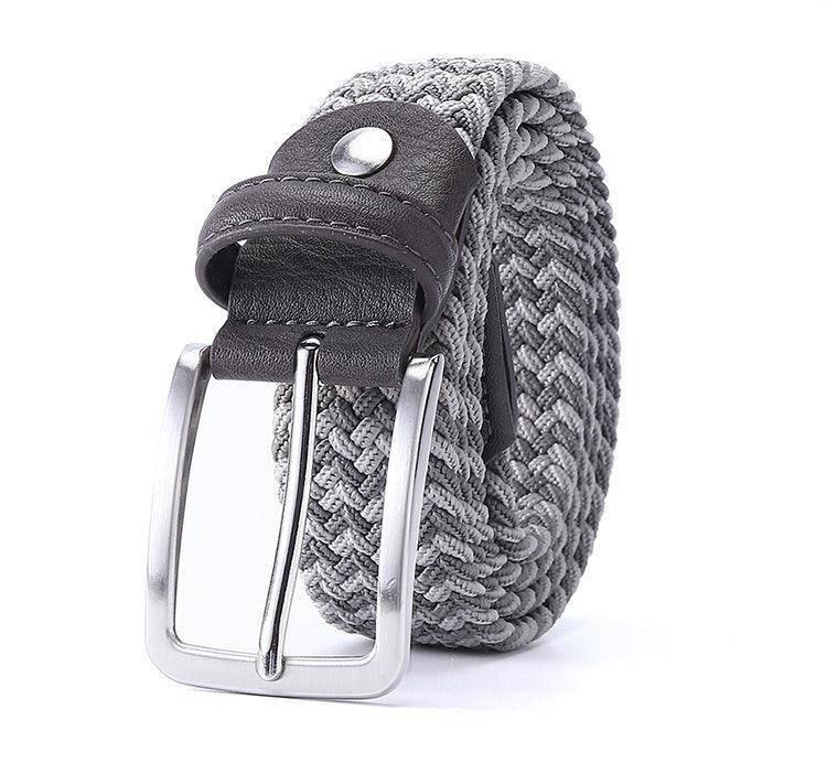 Zviadi Men's Elastic Braided Belt, alternate angle 1