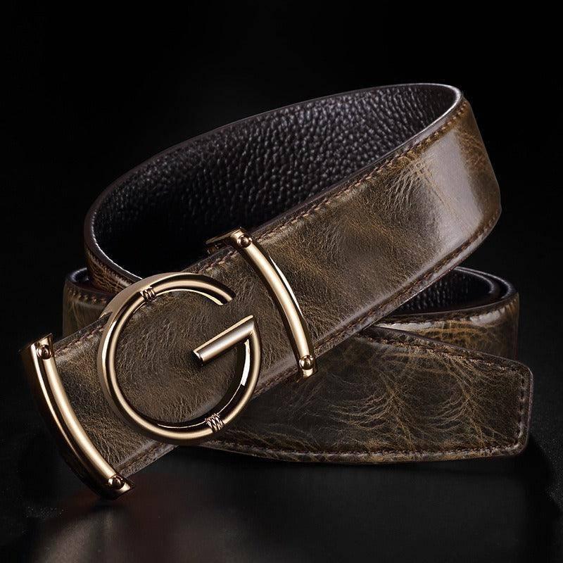 Giuseppe Men's Leather Suit Belt, alternate angle 4