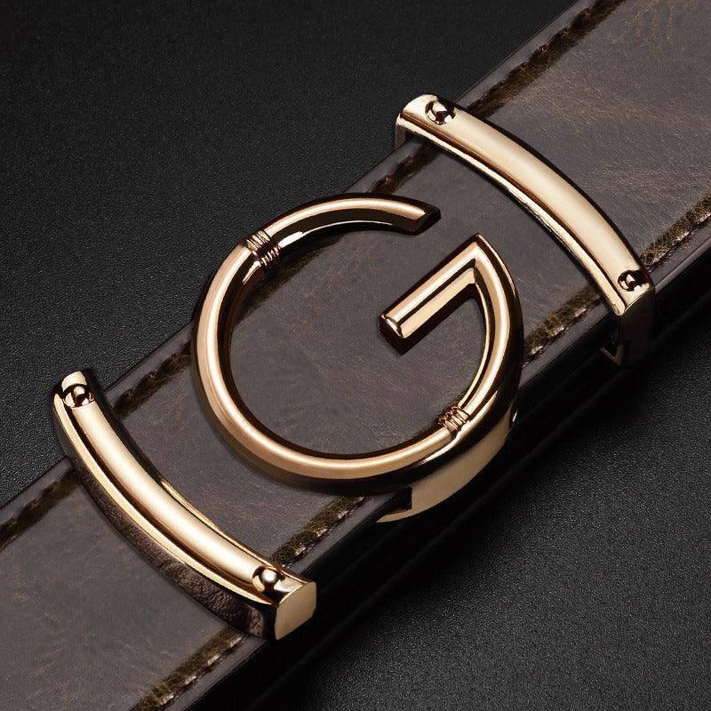 Giuseppe Men's Leather Suit Belt, alternate angle 3